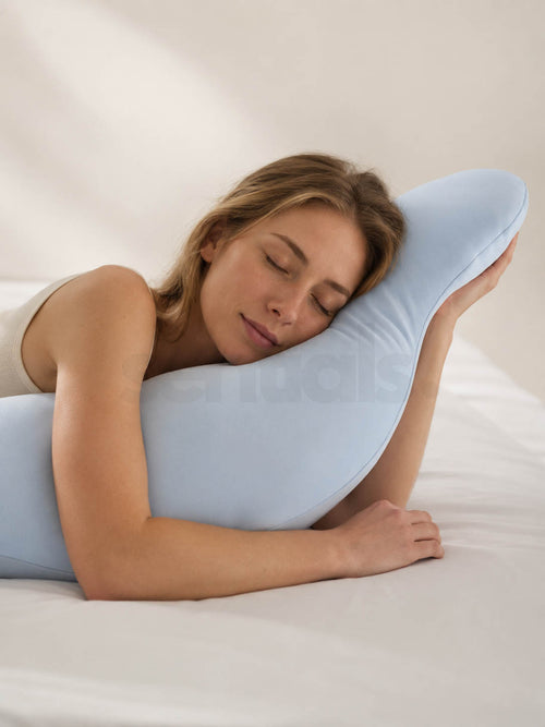 Contoured Velvet Sleep Pillow